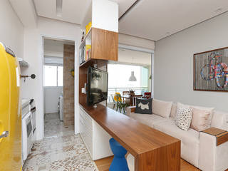 Apartamento LD, Duda Senna Arquitetura e Decoração Duda Senna Arquitetura e Decoração Living room