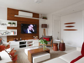Apartamento JF, Duda Senna Arquitetura e Decoração Duda Senna Arquitetura e Decoração Living room