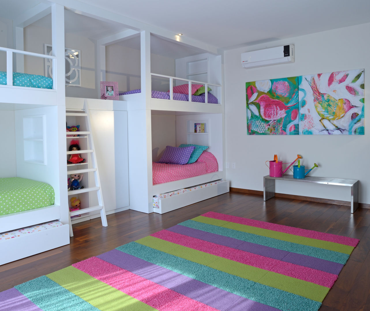 Recamara Infantil casa GL homify Modern Kid's Room Wood Wood effect