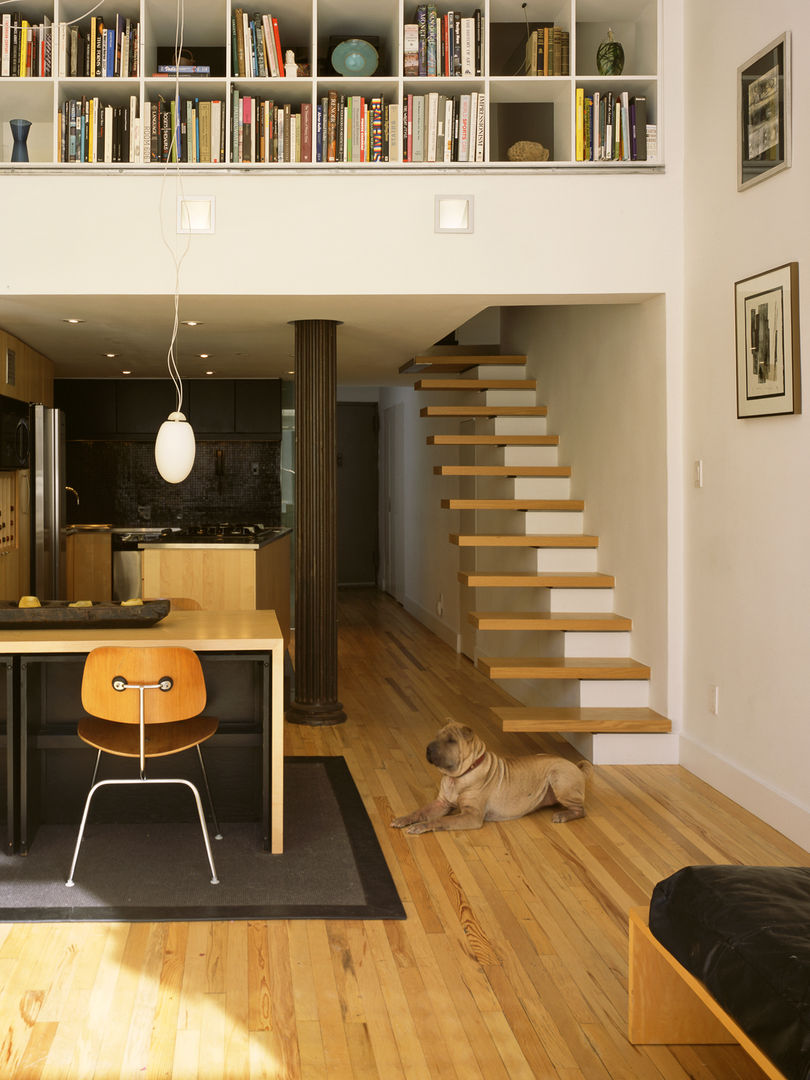 greenwich village duplex, Kimberly Peck Architect Kimberly Peck Architect Modern Living Room