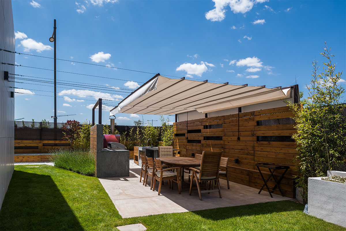 Diseño y construcción de piscinas y jardines zen en Madrid, AGi architects arquitectos y diseñadores en Madrid AGi architects arquitectos y diseñadores en Madrid Modern Kitchen