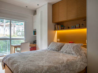QUARTO CASAL NP, Raquel Junqueira Arquitetura Raquel Junqueira Arquitetura Modern Bedroom