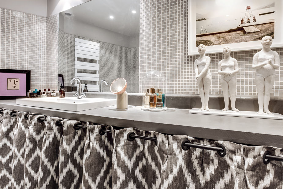 plan de travail salle de bain cristina velani Eclectic style bathroom