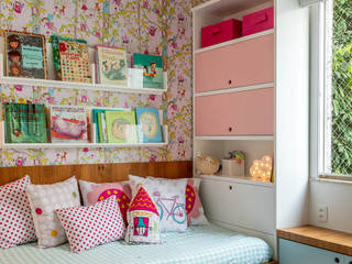 QUARTO DE MENINA, Raquel Junqueira Arquitetura Raquel Junqueira Arquitetura Modern Kid's Room Wood Wood effect