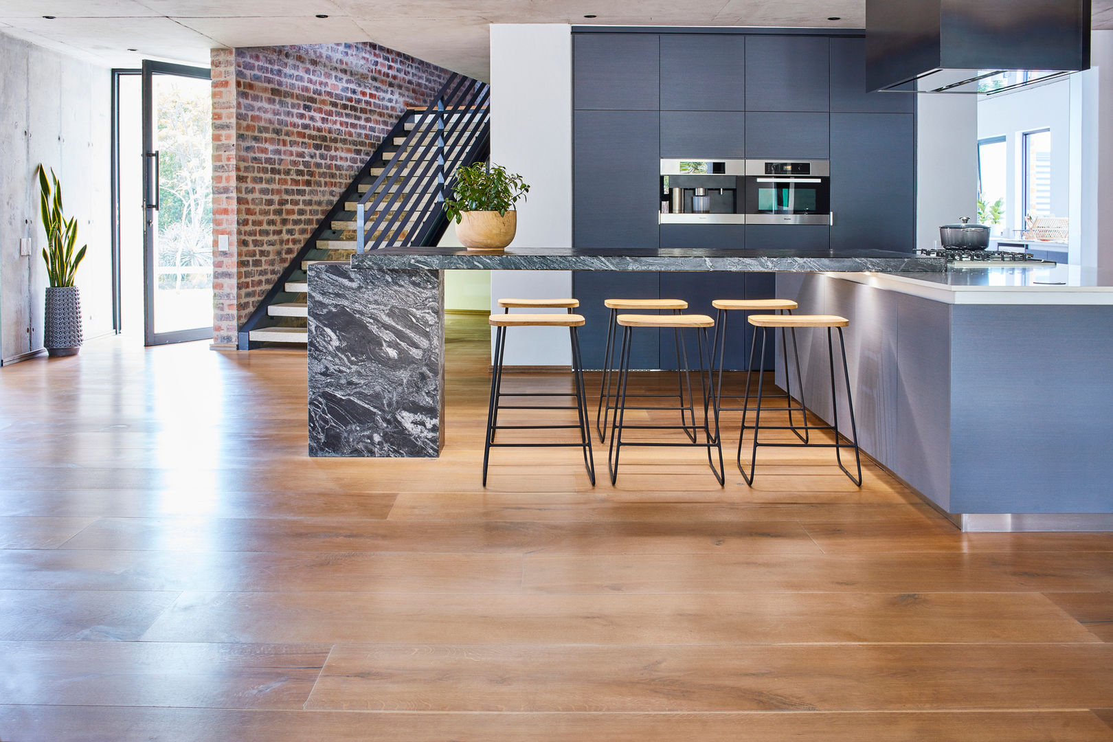 Kitchen Dining Oggie Flooring Country style dining room extra-wide wooden flooring