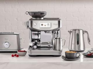 EA20250821-23940 Press profile homify Kitchen units Electronic device, Small appliance, Espresso machine, Kitchen Appliance, Coffeemaker, Home appliance, Serveware, Electronics