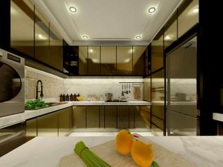EA20250930-24006 Press profile homify Kitchen units Kitchen, Interior design, Flooring, Countertop, Ceiling, Kitchen Appliance, Furniture, Floor, Lighting, Major appliance