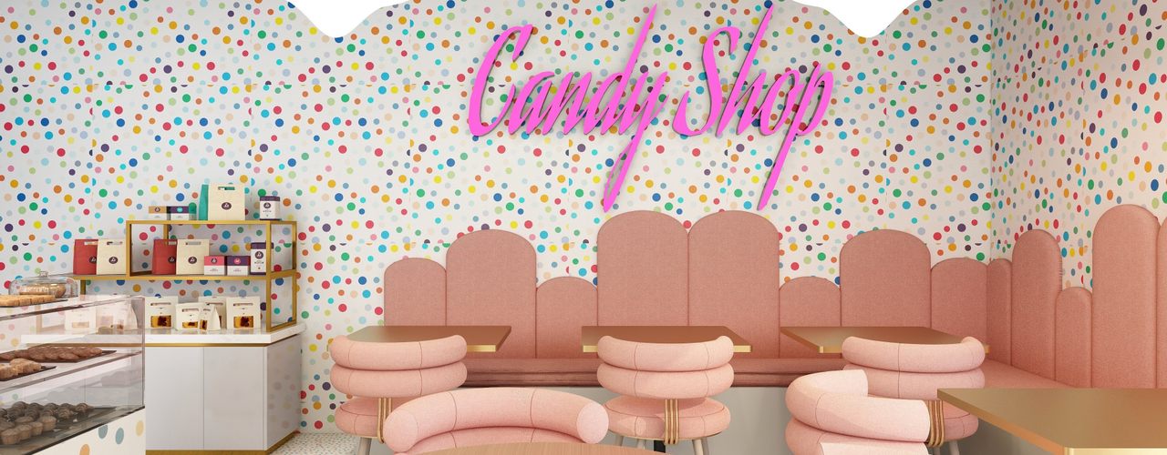 Café Candy Host Designers - Hospitality Design Commercial spaces Propriedade, Mobília, Design de interiores, Arquitetura, Decoração, Chão, Pavimento, Parede, Mesa, Teto