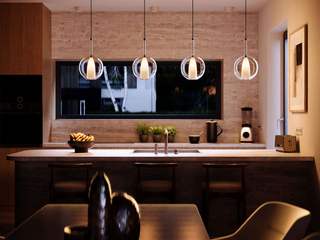 Belluna: ein Hauch von Eleganz für deinen Esstisch skapetze® - Wo Licht auf Design trifft Modern Dining Room PendelLeuchte,Essbereich Lichtlösung,Moderne Glasleuchte,s.luce Belluna