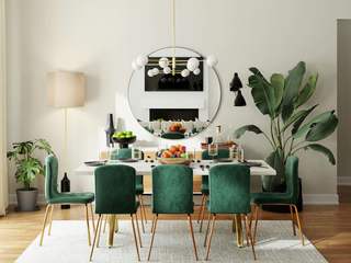 EA20250206-23477 Press profile homify Eclectic style bathroom Furniture, Interior design, Wood, Dining room, Table, Chair, Living room, Lighting, Kitchen & Dining Room Table, Flooring