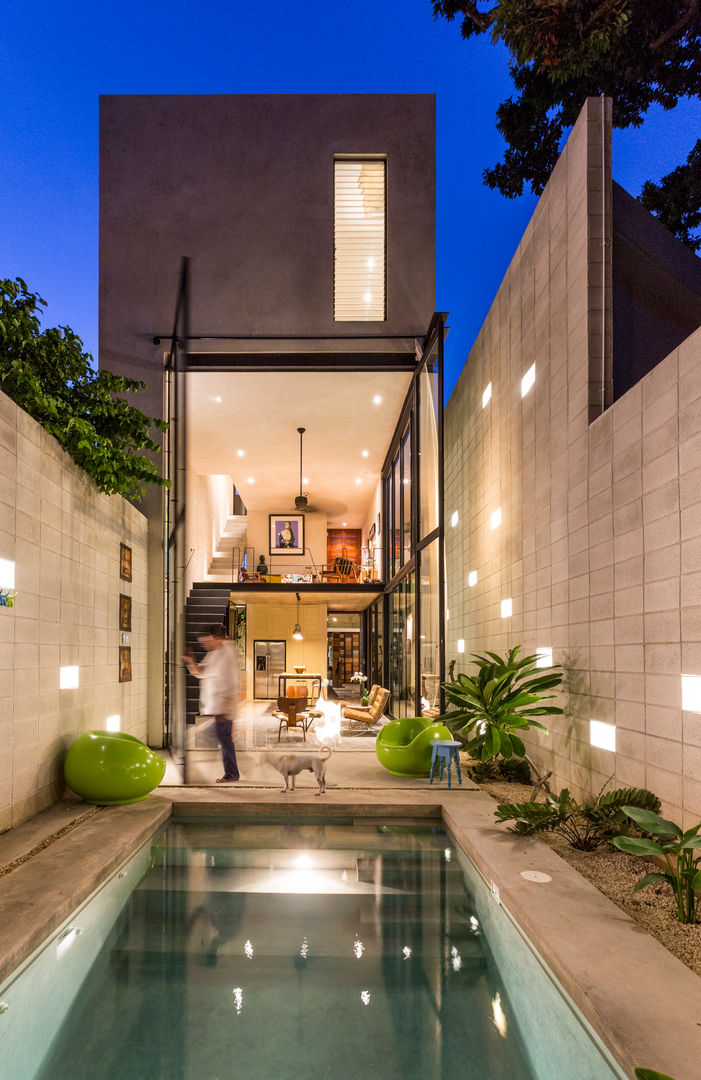 Fachada Posterior Taller Estilo Arquitectura Eclectic style houses