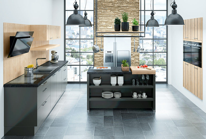 Premium Siemens Marquardt Küchen Kitchen units Granite Industrial,Design,Kochinsel