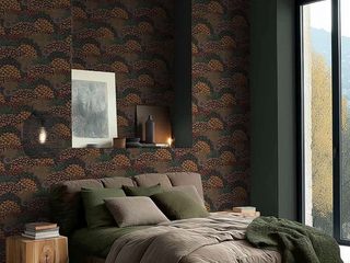 EA20250925-23993 Press profile homify Master bedroom Brown, Bed sheet, Bedroom, Bedding, Linens, Wallpaper, Motif, Pillow, Natural material, Lamp