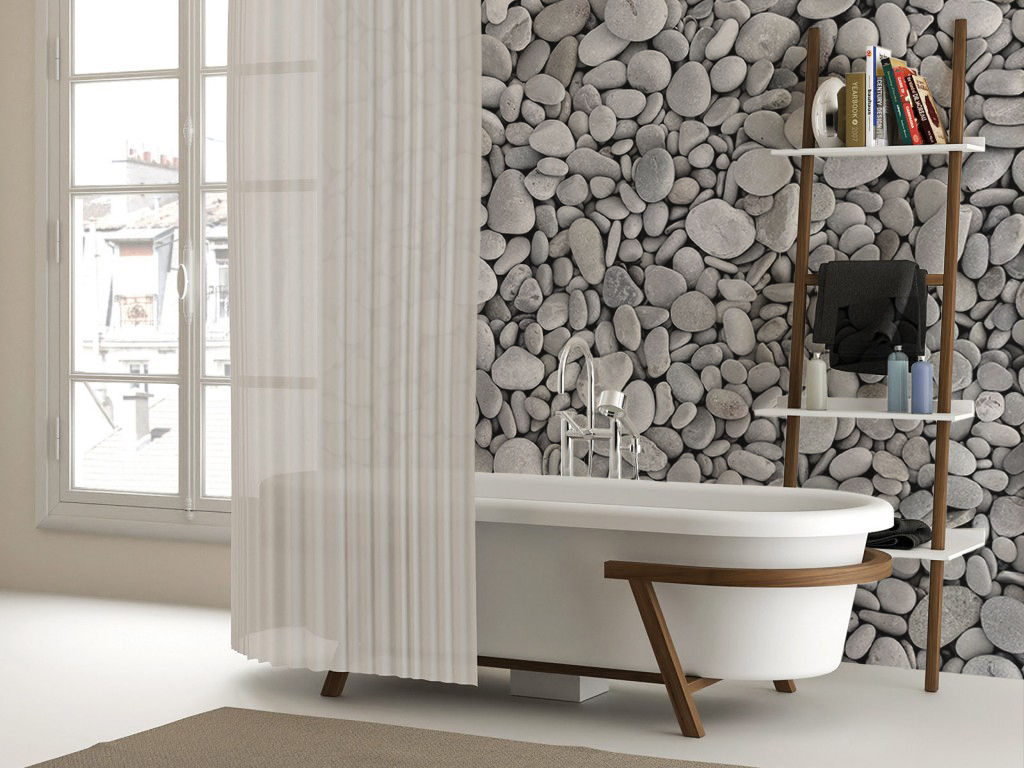 Pebbles Pixers Modern Bathroom wall mural,wallpaper,stones,pebbles