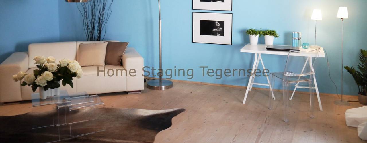 Arbeitszimmer Home Staging Tegernsee Living room Sofas & armchairs