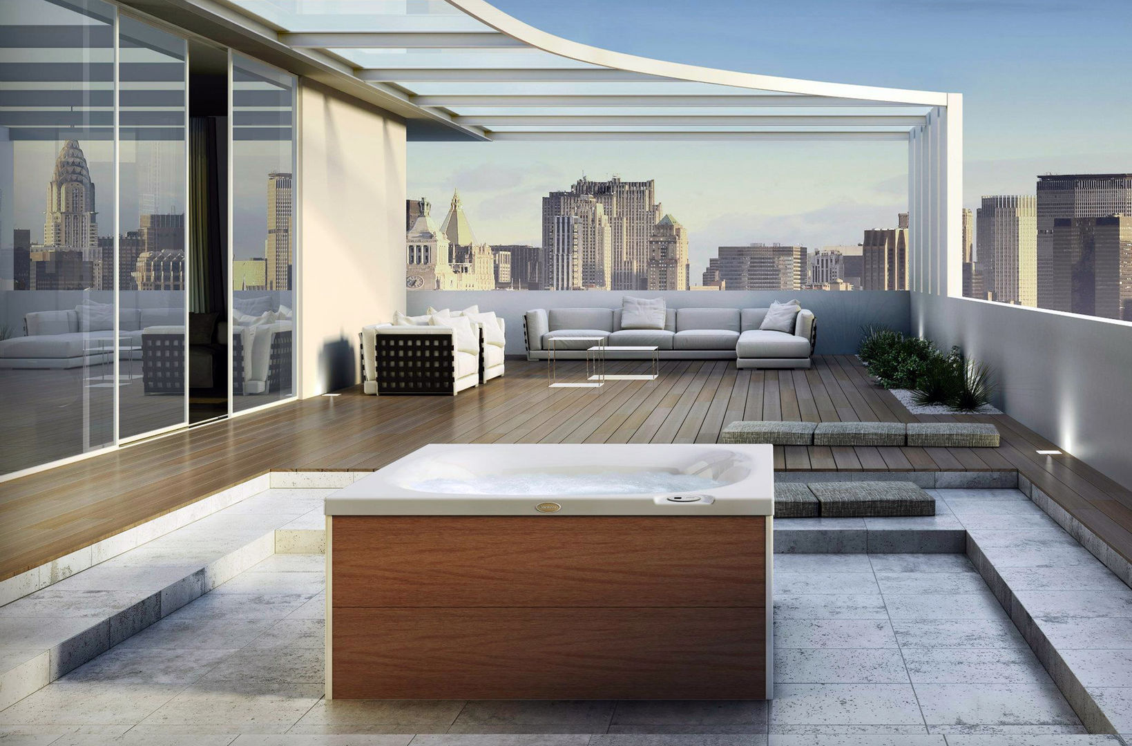 City Spa designed for Jacuzzi DNA |design by Kaluderovic & Condini| Modern Spa Pool & spa accessories