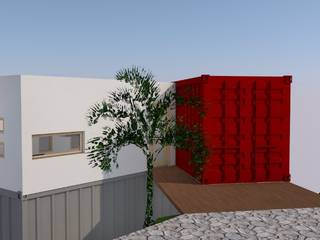 Casa Container (Modelo), Engenharia expressa Engenharia expressa Modern Houses Iron/Steel