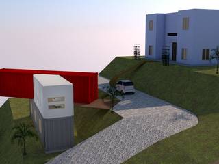 Casa Container (Modelo), Engenharia expressa Engenharia expressa Modern Houses Iron/Steel