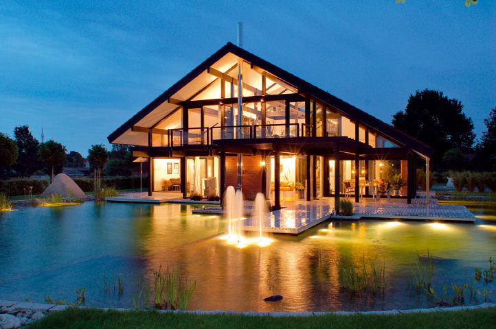 Modernes Holzhaus in Hannover DAVINCI HAUS GmbH & Co. KG Modern Houses