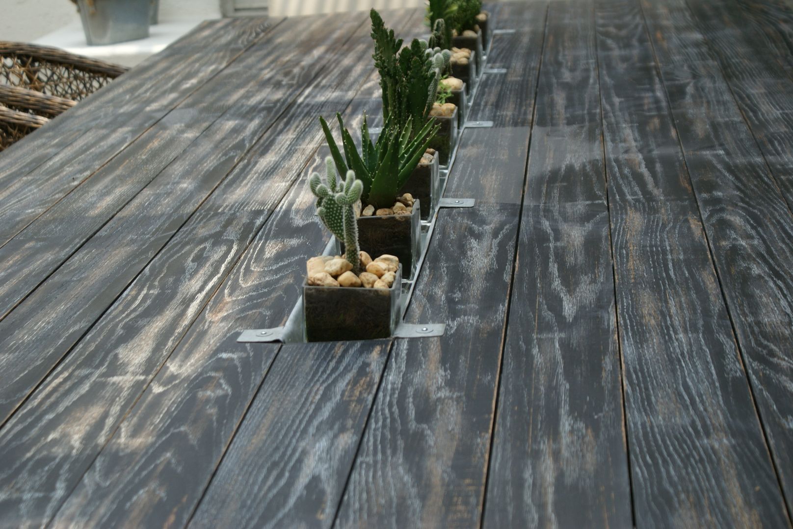Terraza homify Industrial style garden Plants & flowers