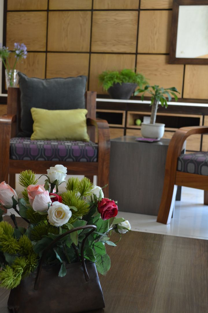 SALA CASA LAS FLORES homify Modern Living Room