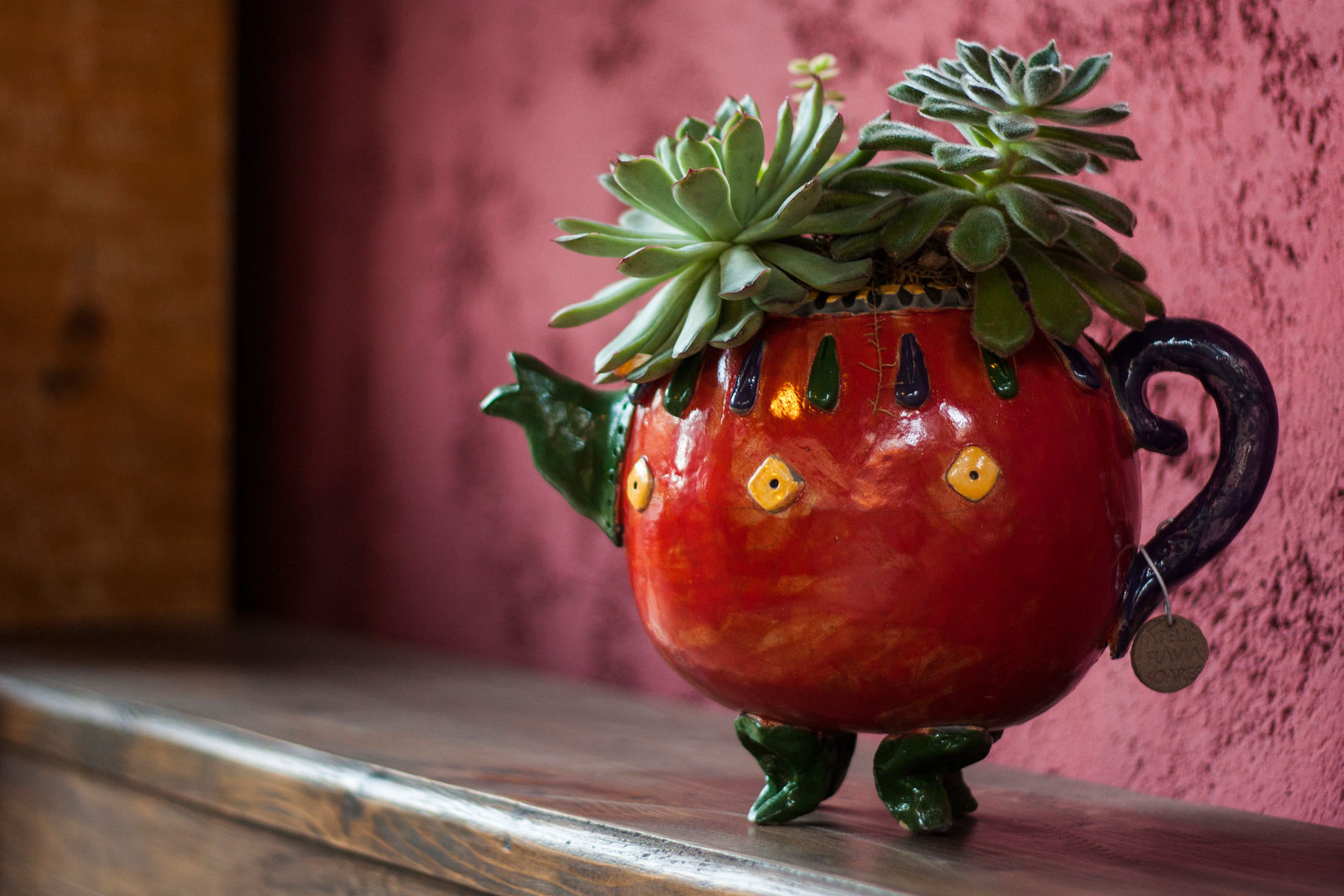 Bule elefante. Ateliê de Cerâmica - Flavia Soares Asian style garden Plant pots & vases