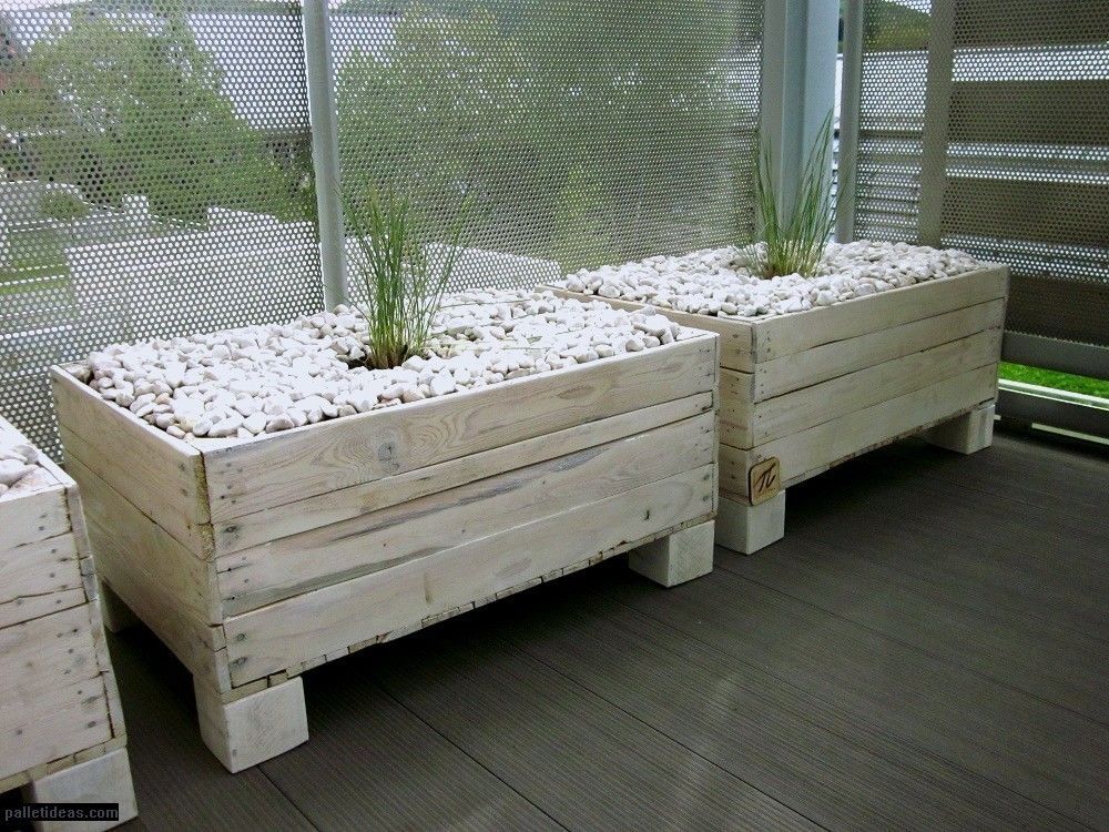 Donice ze skrzynek na jabłka homify Scandinavian style garden