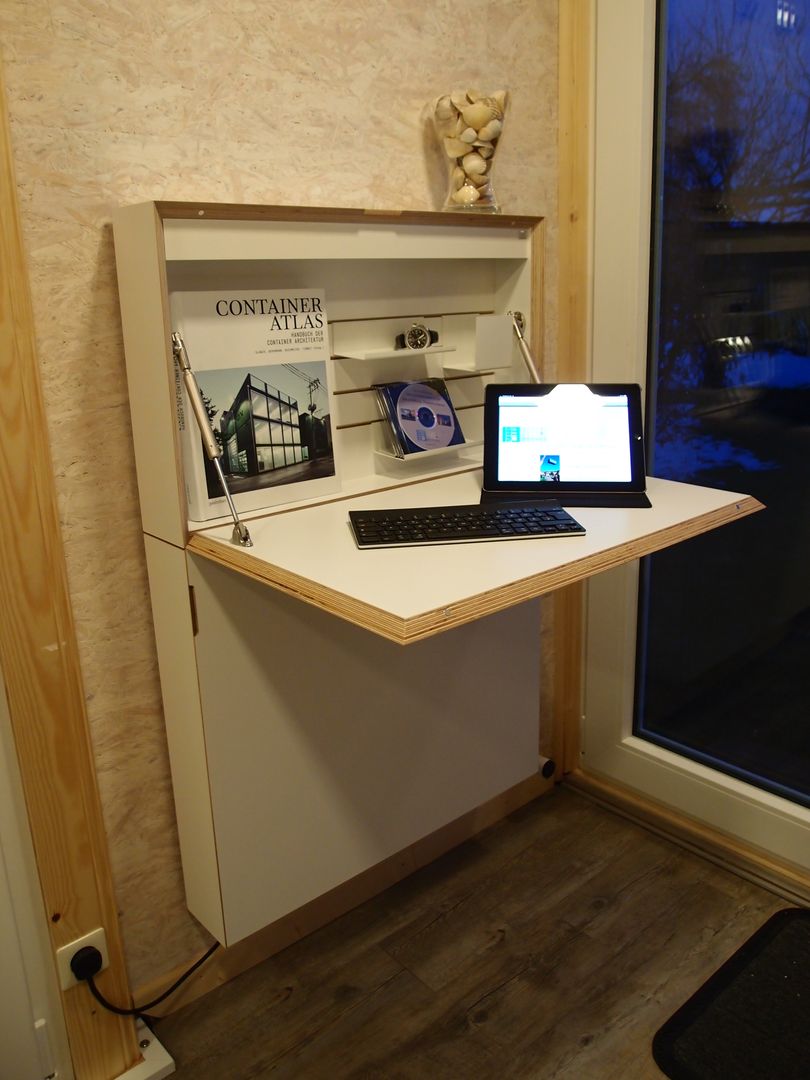 POCKETCONTAINER - Innenansicht, Stefan Brandt - solare Luftheizsysteme und Warmuftkollektoren Stefan Brandt - solare Luftheizsysteme und Warmuftkollektoren Study/office