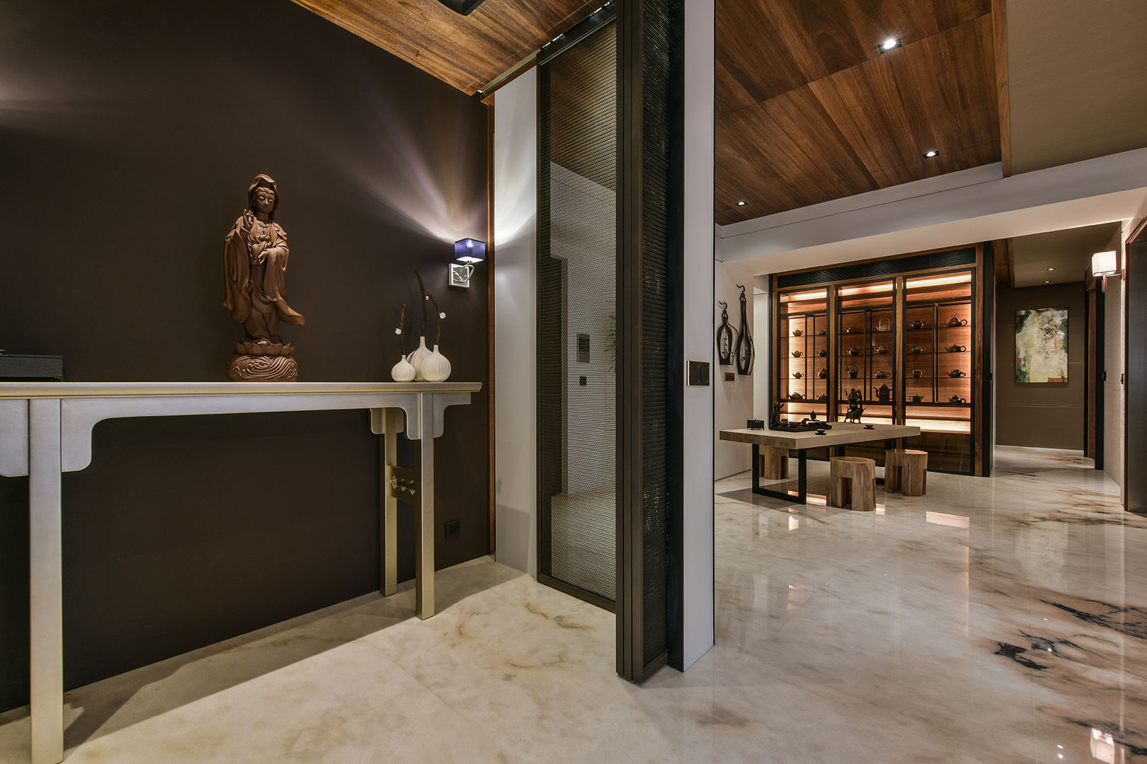 風雅韻茶香．新東方印象, Luova 創研俬.集 Luova 創研俬.集 Asian style corridor, hallway & stairs