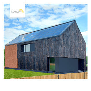 The Elegant Two-Colored Solar Roof By SunRoof
