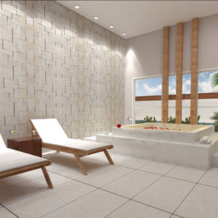 Wellness oases crafted in concrete