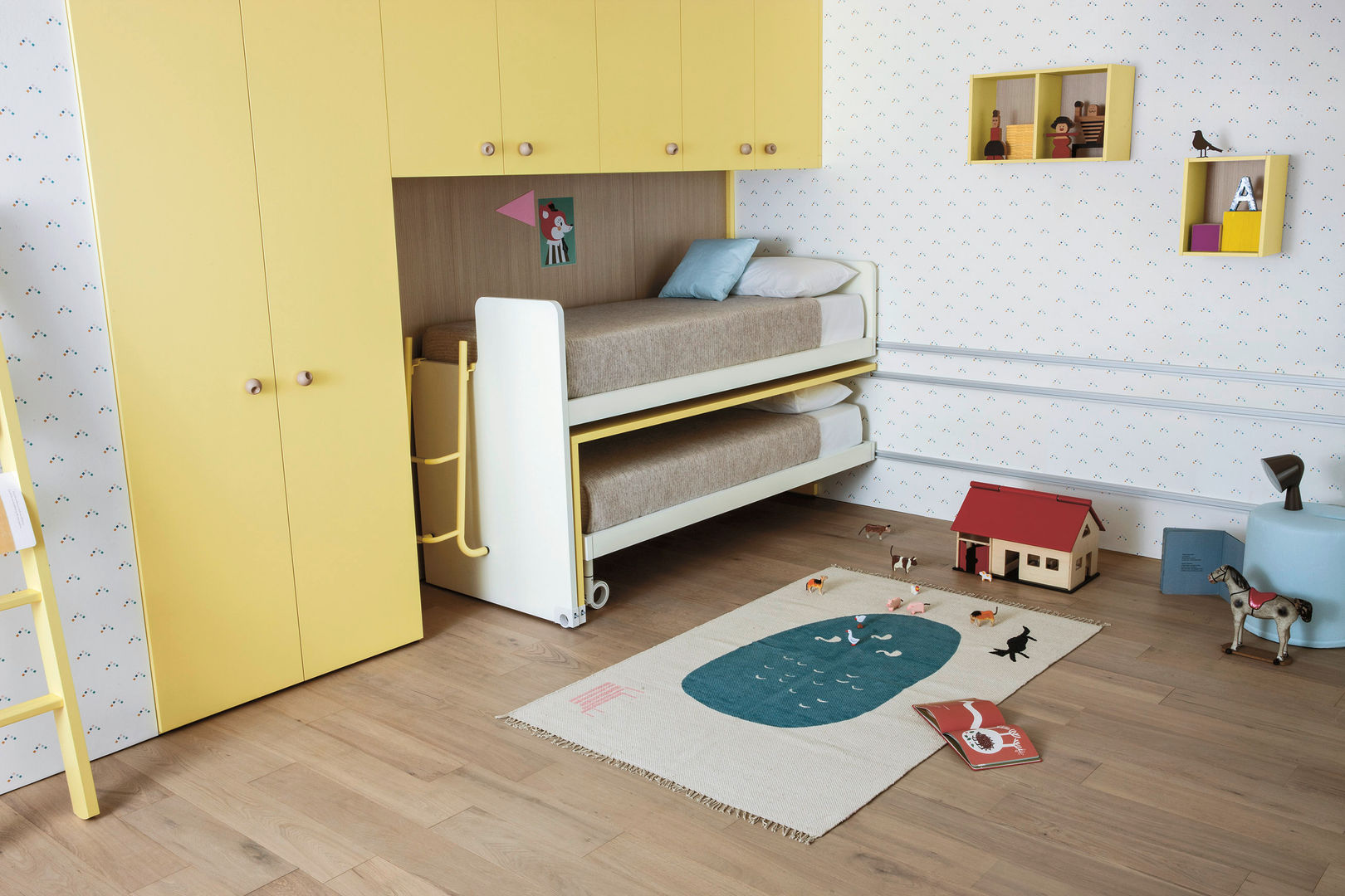 POSIZIONE CHIUSA Nidi Modern Bedroom Beds & headboards