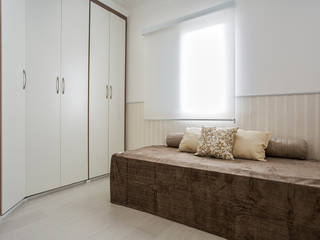 Apartamento São Bernardo, Amanda Pinheiro Design de interiores Amanda Pinheiro Design de interiores Modern Bedroom