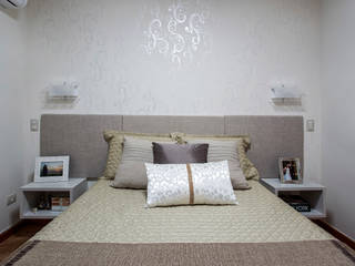 Apartamento Chácara Klabin (SP), Amanda Pinheiro Design de interiores Amanda Pinheiro Design de interiores Modern Bedroom