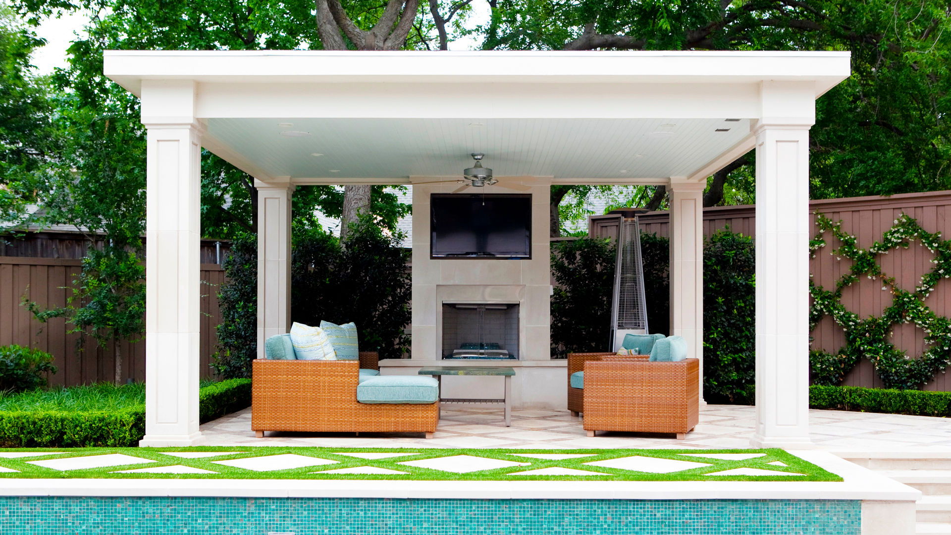 Entertaining Garden - Transitional Landscape Design, Matthew Murrey Design Matthew Murrey Design Patios & Decks