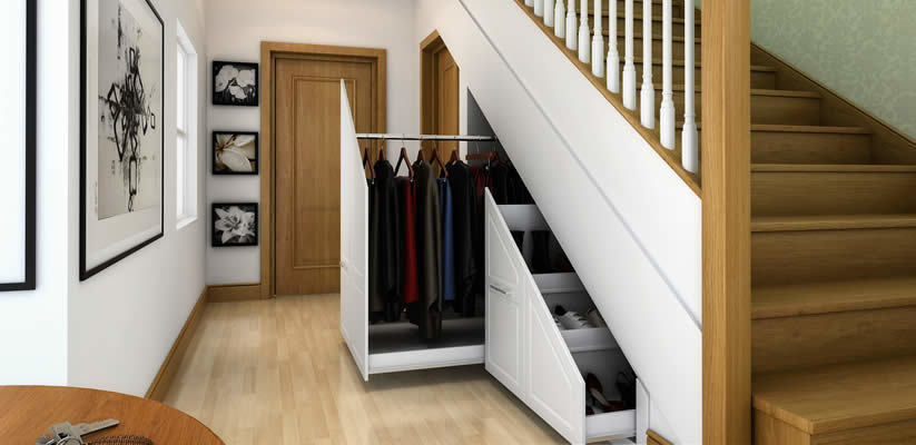 Innovative storage solutions. homify Modern Corridor, Hallway and Staircase built-in storage,space saving furniture