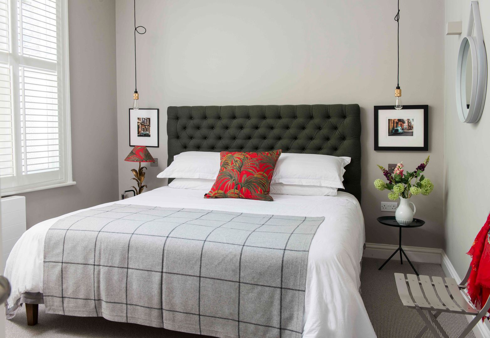 Whitehall Park Residential SWM Interiors & Sourcing Ltd Modern Bedroom bed,bedroom,scatter cushions,lighting