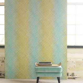 DIY: Homemade Textile Wallpaper